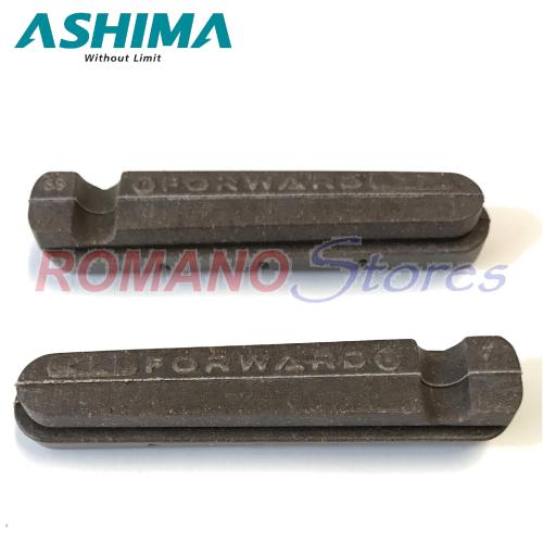 PATTINI FRENO ASHIMA PER SHIMANO IN SUGHERO PER CERCHI IN CARBONIO 54 MM.