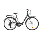 CICLO 26" ATALA GRIFONE DONNA 7V. 42 PERLIZED BLACK/LIGHT BLUE