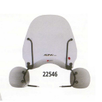 PARABREZZA FACO HONDA SH 125/150 2005/2008 (3PZ) C/ATTACCHI 