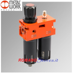 FILTRO REGOLATORE E LUBRIFICATORE 1/4 12 BAR METAL WORK