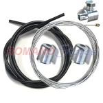 CAVO + GUAINA FRIZIONE MOTOZAPPA TRATTORE MACCHINE INDUSTRIALI D.3 x 2500 mm. ACCIAIO