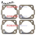 4 x GUARNIZIONE IN ALLUMINIO BASE CILINDRO PER VESPA 50 SPECIAL N L R PK APE 50