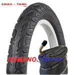 COPERTURA 18x2.50  80/90-14 64-355 NERO CHAOYANG H-5102+CAMERA CHAOYANG "2 Pcs"
