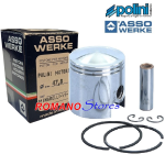 PISTONE POLINI MINARELLI V1/FANTIC MOTOR ISSIMO 50 D.47.80 SPIN.12 75cc.