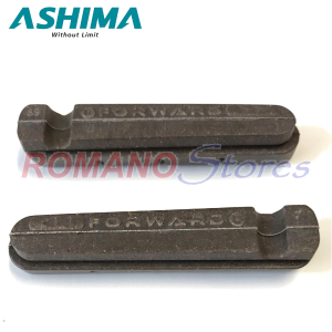 PATTINI FRENO ASHIMA PER SHIMANO IN SUGHERO PER CERCHI IN CARBONIO 54 MM.