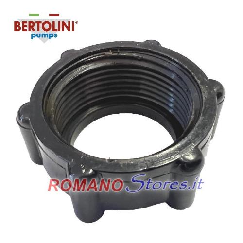 GHIERA RACCORDO TUBO ASPIRAZIONE ORIGINALE BERTOLINI PUMP PER POMPA 20SR/TRIAL 1° TIPO