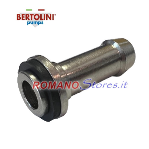 GHIERA+RACCORDO TUBO SCARICO ORIGINALE BERTOLINI PUMP PER POMPA 20SR/TRIAL 1° TIPO