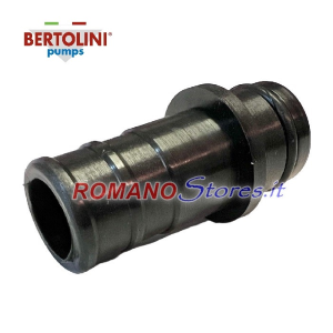 GHIERA+RACCORDO TUBO ASPIRAZIONE ORIGINALE BERTOLINI PUMP PER POMPA 20SR/TRIAL 1° TIPO