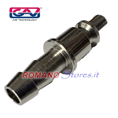 RACCORDO PER RUBINETTO RAPIDO A FASCETTA PER TUBO D.08 PER COMPRESSORI