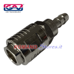 RUBINETTO RAPIDO A FASCETTA PER TUBO D.08 mm. PER COMPRESSORE
