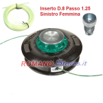 TESTINA LOAD&GO EXTRALIFE POMELLO RINFORZATO OLEOMAC M8x1.25 SINISTRO FEMMINA