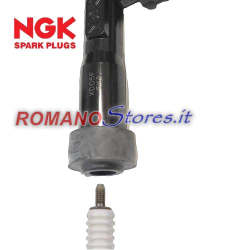 CAPPUCCIO PIPETTA CANDELA NGK XD05F 8072 5 kOhm SENZA NOTTOLINO