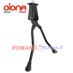 CAVALLETTO CICLO 26" CENTRALE DOPPIO IN ALLUMINIO CON 2 GAMBE FISSE IN FERRO "OLONA C70"