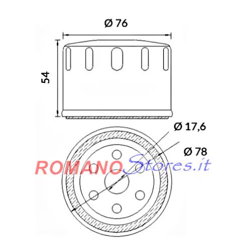 FILTRO OLIO HOKIO OK164 BMW GS1200 R1200 K1600GT