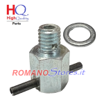 RUBINETTO IN ALLUMINIO PER SPURGO VASCHETTA CARBURATORE BING 1/19 1/23+ GUARNIZIONE