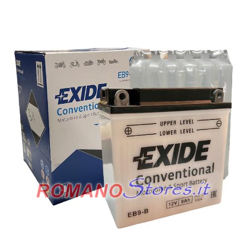 BATTERIA NO SIGILL.12V/09AH EB9-B EXIDE CON ACIDO