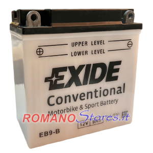 BATTERIA NO SIGILL.12V/09AH EB9-B EXIDE CON ACIDO