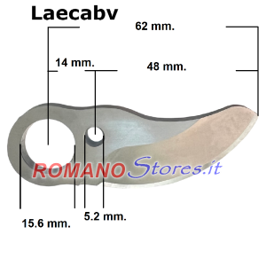 LAMA FORBICI A BATTERIA LAECABV LA30 LA33 LA33S CROMATA TAGLIO 30 mm.