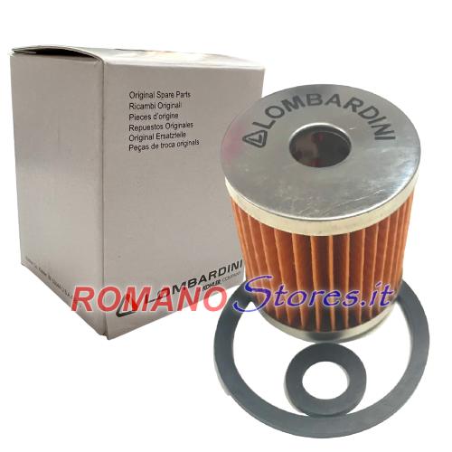 FILTRO NAFTA + 2 GUARNIZIONI ORIGINALE LOMBARDINI 6LD LDA RUGGERINI