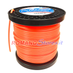 FILO IN NYLON TONDO FRANCE PER TESTINA DECESPUGLIATORE D.6 mm. 62 Mt. SUPER PROFESSIONALE