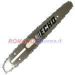 BARRA 10" 25 x 1/4 x 0.043 x 1.1 mm. CARVING ECHO DIATOP + CATENA ECHO 60 Maglie