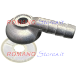 PIPETTA RACCORDO TUBO BENZINA IN ALLUMINIO + FILTRO PER CARBURATORE DELLORTO FHE / FWCA / PHBL / SHBC