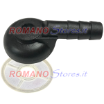 PIPETTA RACCORDO TUBO BENZINA IN NYLON+ FILTRO CARBURATORE DELLORTO FHE / FWCA / PHBL / SHBC