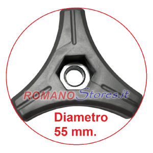 POMELLO FISSAGGIO MANUBRIO RASAERBA MAORI MP5314PM DADO 8 mm.