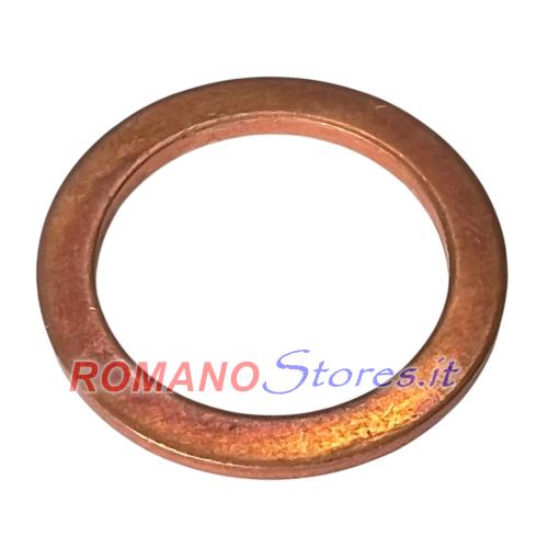 RONDELLA PIANA IN RAME D.10x16x1.4 mm. " 10 Pezzi "