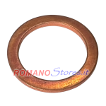 RONDELLA PIANA IN RAME D.10x16x1.4 mm.