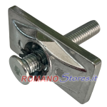 PIASTRA FISSAGGIO CAVALLETTO CICLO CON BULLONE 10x54 mm