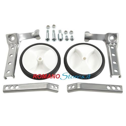 STABILIZZATORI PER BICICLETTA DA 16" A 24"  ATTACCO ASSE CENTRALE ANCHE CAMBIO