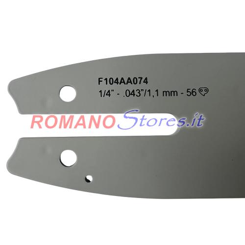 BARRA 25 x 1/4" x 0.043" x 1.1 mm FORESTAL EXTRIME LINE PER STIHL 56 Maglie