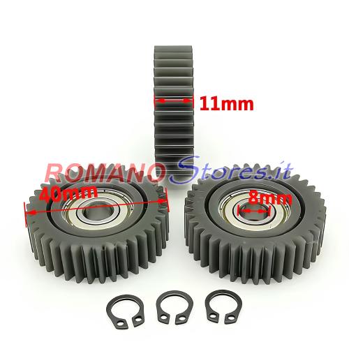 INGRANAGGI IN NMYLON PER MOTORE E-BIKE PY36V250W 37 T DIAMETRO 40 mm "3 Pcs"