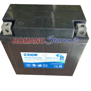 BATTERIAE EXIDE SIGILLATA PRECARICATA 12V / 9AH AGM 12-9 = YB9-B
