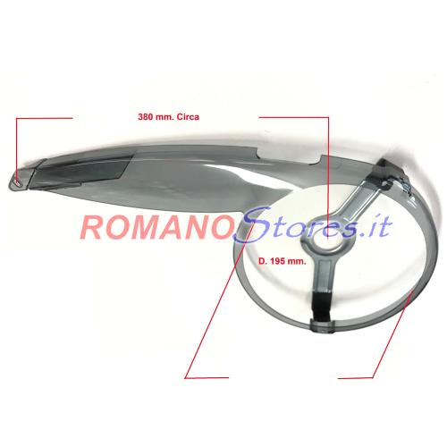 COPRICATENA TELESCOPICO BICICLETTA  24" 26" 28" CON GUARNITURA A 3 CORONE D.195