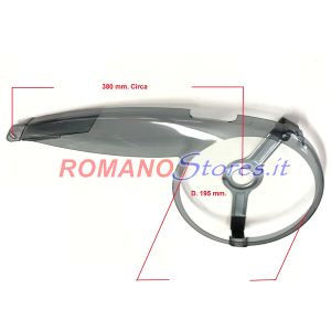 COPRICATENA TELESCOPICO BICICLETTA  24" 26" 28" CON GUARNITURA A 3 CORONE D.195