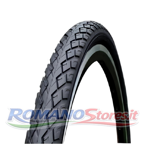 COPERTURA 26 x 1 3/8 SCANALATO NERO / BIANCO CHAOYANG H-459