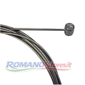 CAVO FILO FRENO FRIZIONE MOTO E SCOOTER MM.1.8x2500 TESTA CILINDRICA 8x8 mm.