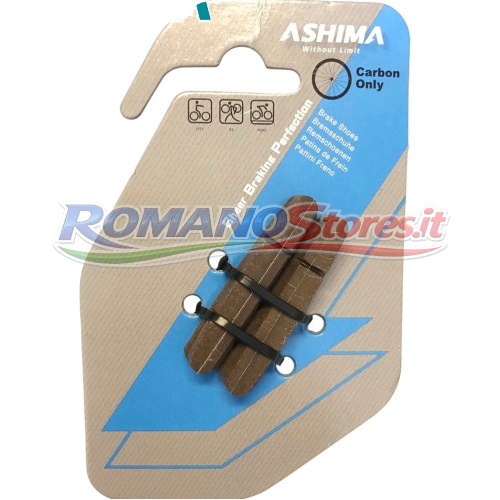 PATTINI FRENO ASHIMA IN SUGHERO PER CERCHI IN CARBONIO PER FRENI SHIMANO