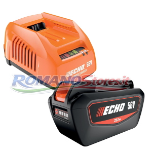 ECHO BATTERIA A LITHIO 56 V - 5 AH - 252 Wh + CARICABATTERIE RAPIDO 56eFORCE
