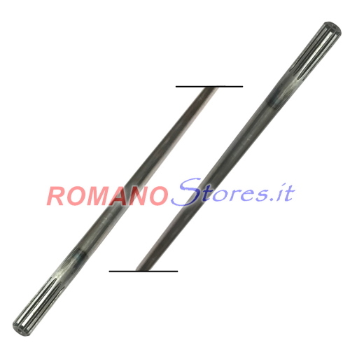 ALBERO TRASMISSIONE DECESPUGLIATORE MM. 8 x 1530 x 9 PUNTE HYUNDAI ZOMAX