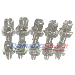 10 x REGOLATORE IN ALLUMINIO PER LEVA FRENO CICLO D. 6 x 16 mm Passo 1.0