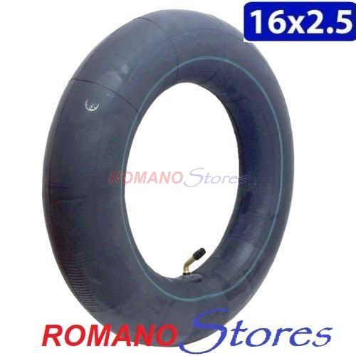 CAMERA 16x2.50 VALVOLA CURVA UNION DIN7768JT POLYBAG